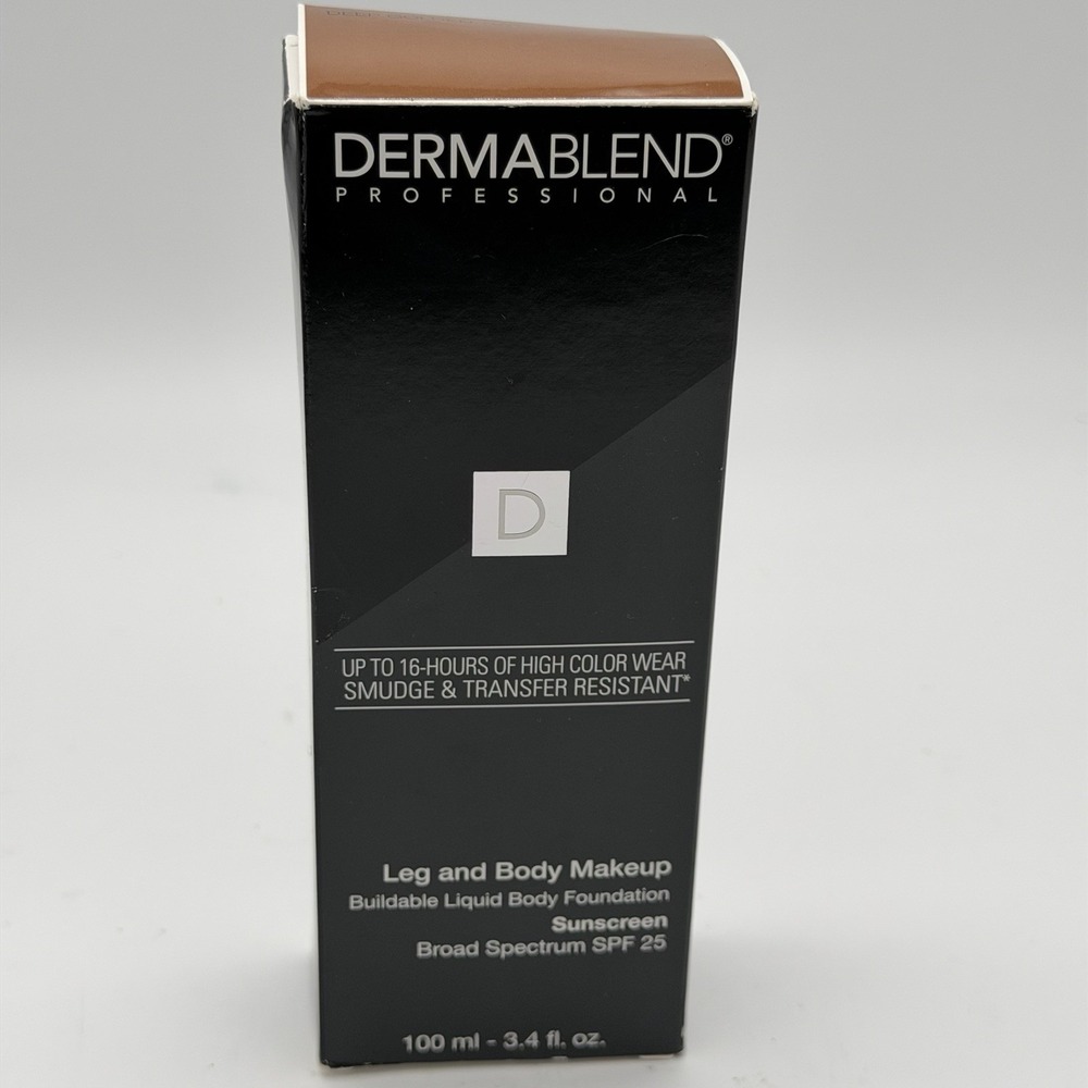 Dermablend Leg & Body Makeup Deep Golden 70W SPF 25 3.4 oz 100ml NEW
